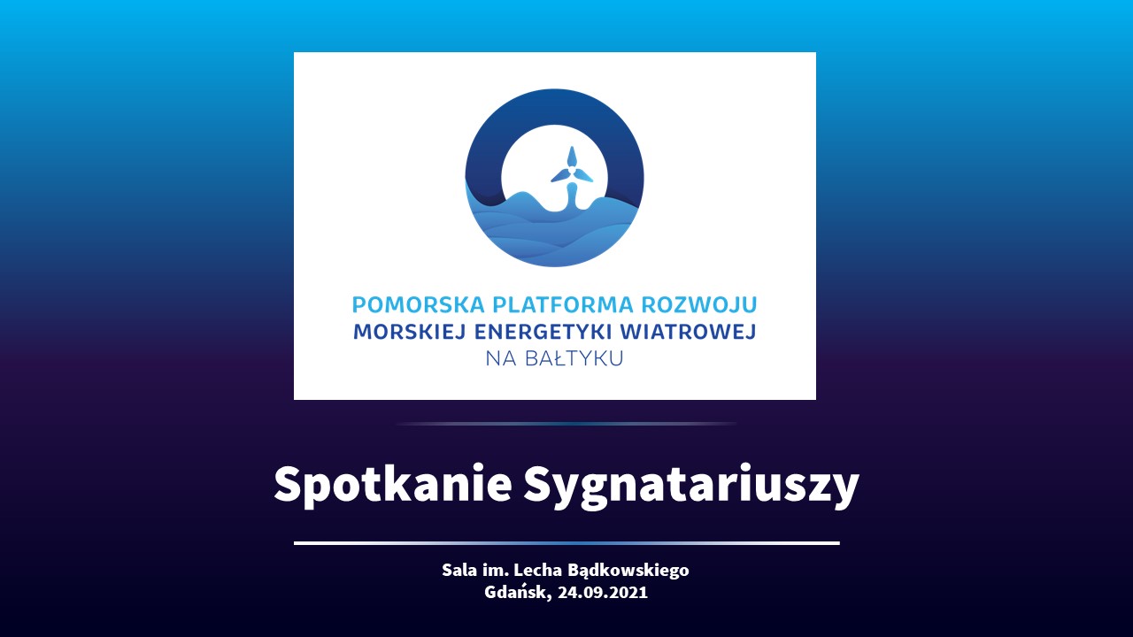 Świętujemy pierwsze urodziny Pomorskiej Platformy Rozwoju Morskiej Energetyki Wiatrowej na Bałtyku