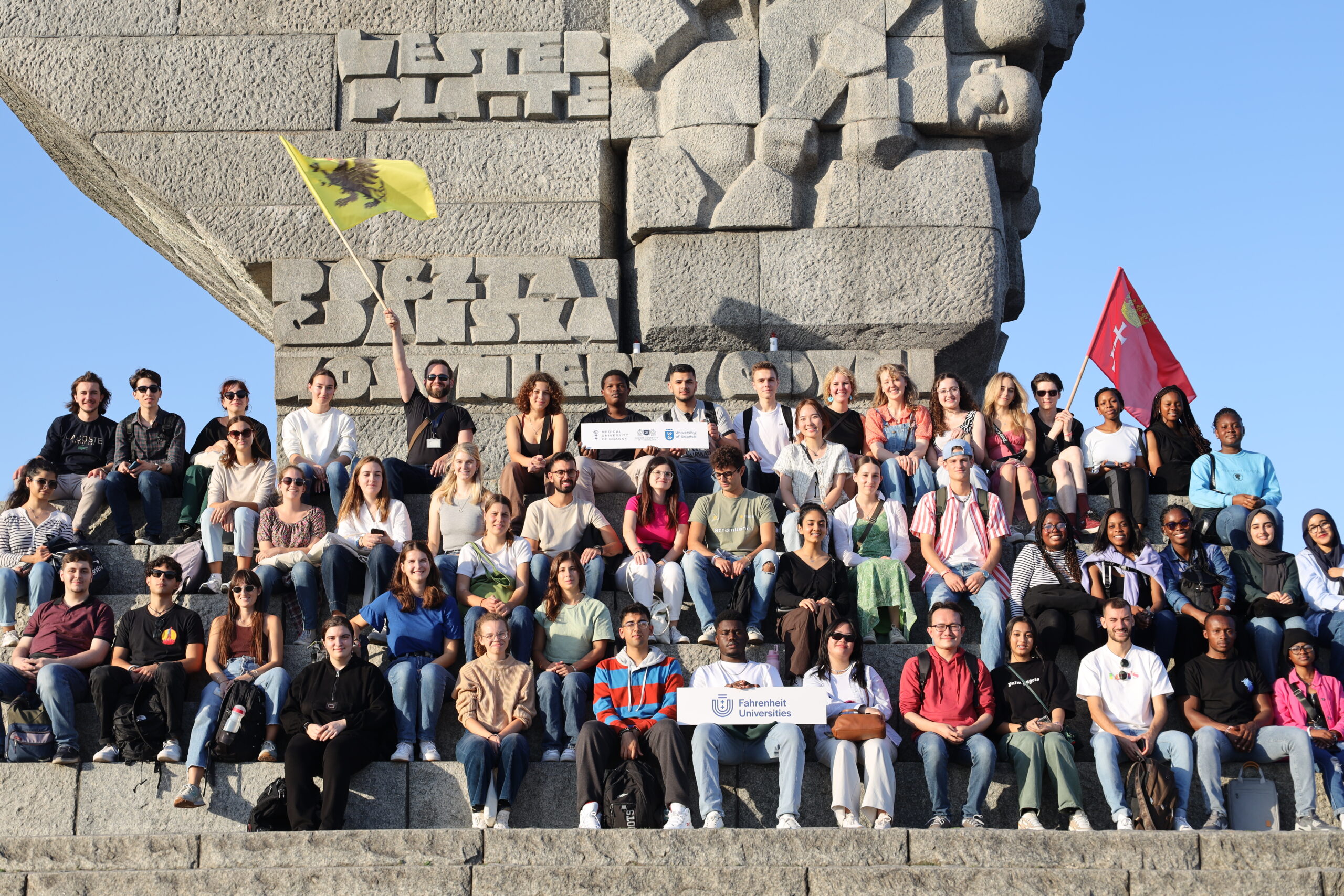 Studenci zagraniczni na Westerplatte 