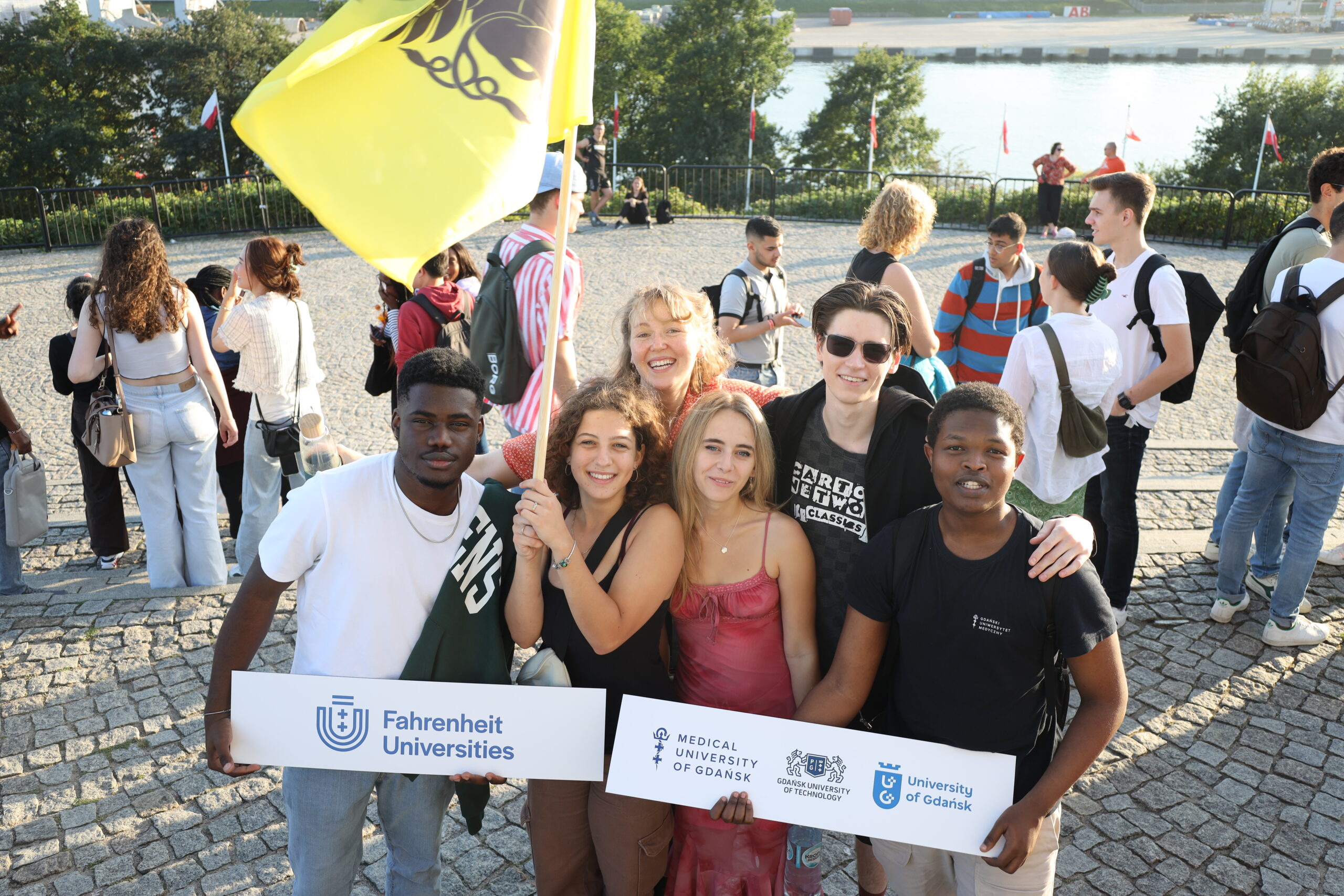 Studenci zagraniczni na Westerplatte, fot. Jerome Joseph / GUMED
