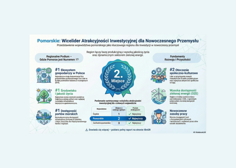 Magnes na nowoczesny biznes. Pomorskie wiceliderem atrakcyjności inwestycyjnej w Polsce